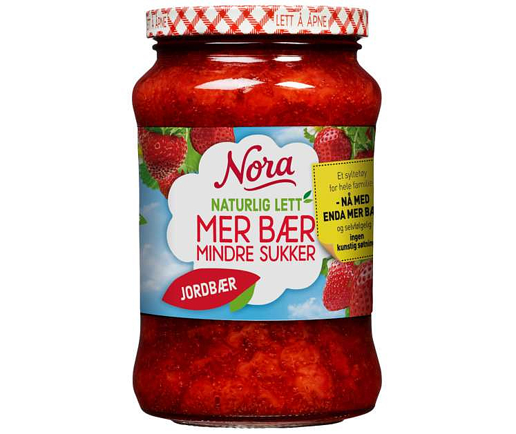 Jordbærsyltetøy lett   535g