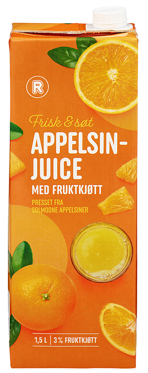 Appelsinjuice m/fruktkjøtt premium  1,5l