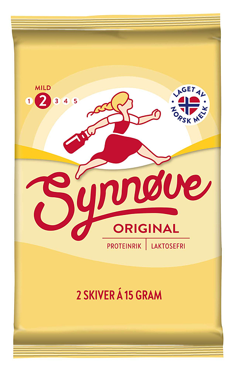 Synnøve gulost porsjon 30g