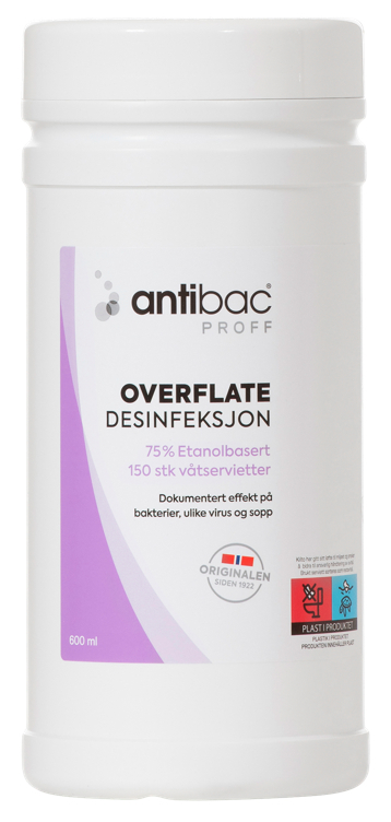 Antibac overflate våtservietter   150stk