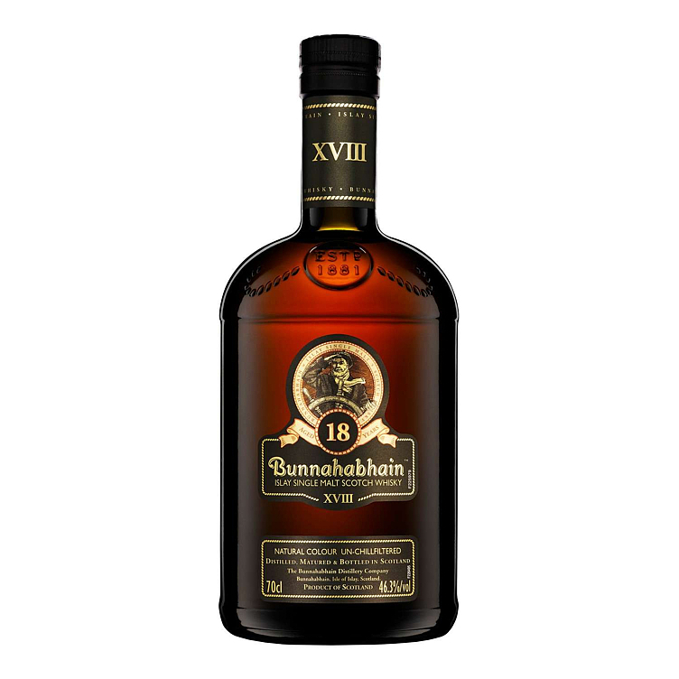 Bunnahabhain single malt 18 y.o.  46,3%  70cl
