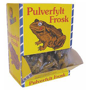 Pulverfylte  frosker     10g