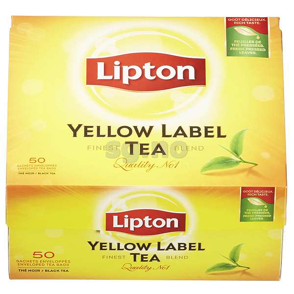 Yellow label te      50stk