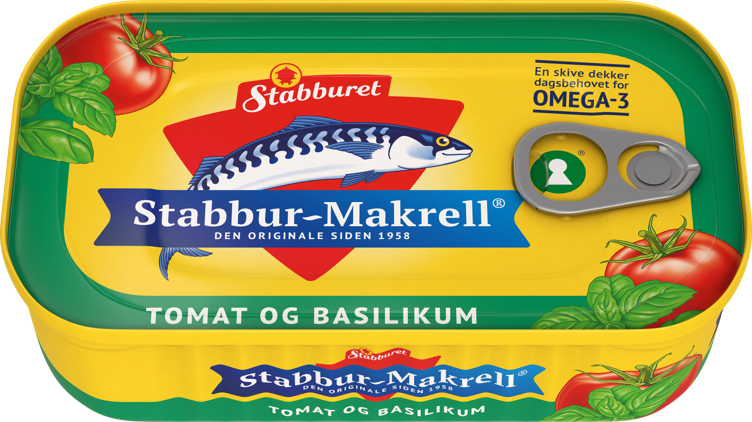 Stabbur-makrell tomat&basilik. 110g