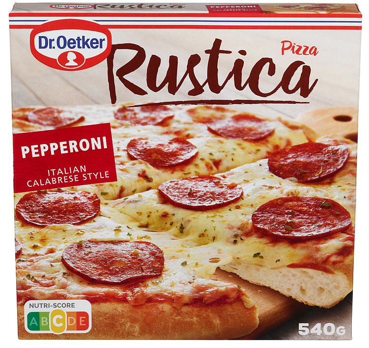 Dr.oetker pizza rustica pepperoni   540g