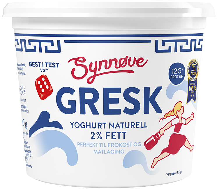 Gresk yoghurt naturell   750g