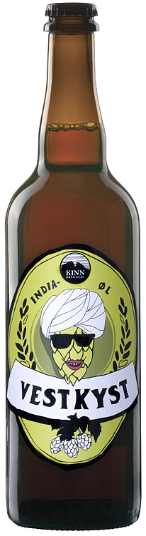 Kinn vestkyst indiaøl fl  7%  12x0,75l