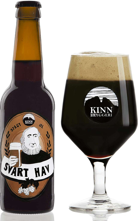 Kinn svart hav stout  4,5%  12x75cl