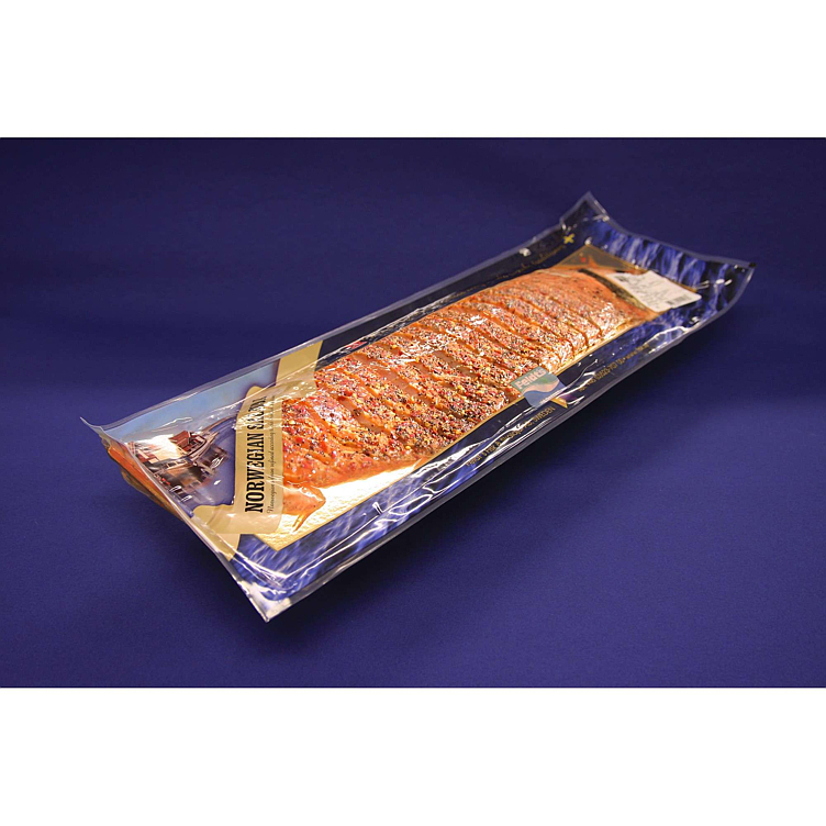 Laks varmrøkt pepper porsjon    ca1,5kg   kg