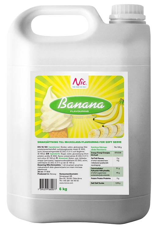 Nic banansirup   6kg