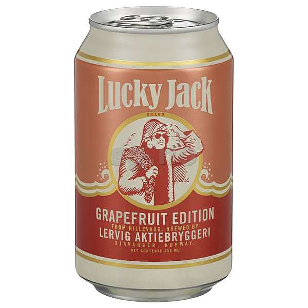 Lervig lucky jack grapefruit edition  4,7%  24x33cl