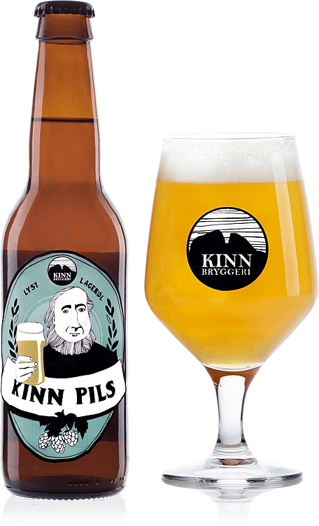 Kinn pils lyst lagerøl  4,5%  30l