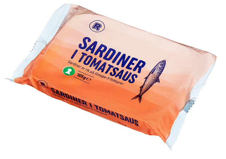 Sardiner i tomatsaus    105g