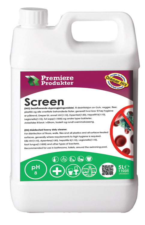 Screen kraftig desinfeksjonsmiddel   5l