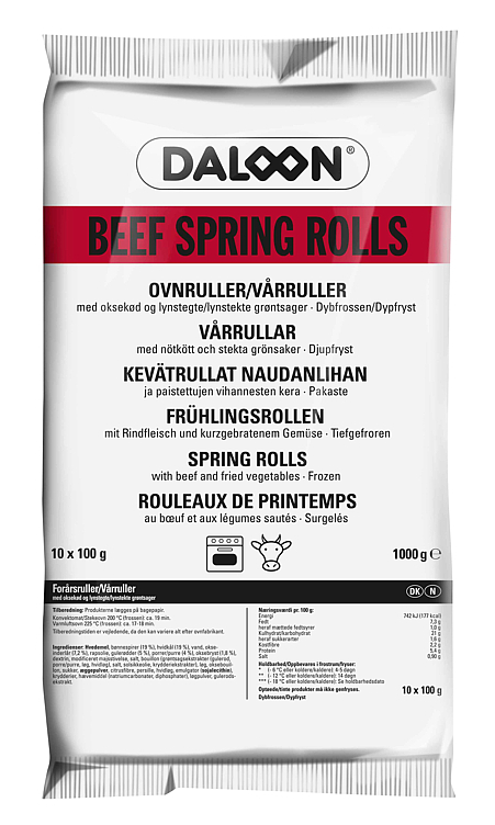 Vårruller oksekjøtt 10 stk 100g
