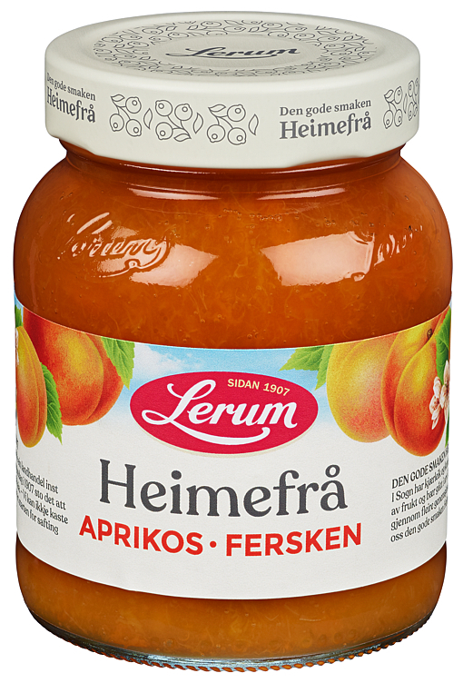 Lerum aprikos-fersk heimefrå   380g