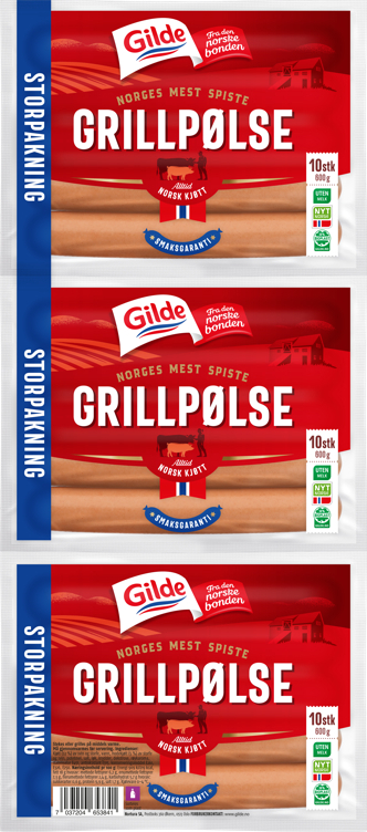 Grillpølse  3x600g