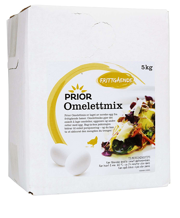 Omelettmix bib fra frittgående høner   5kg
