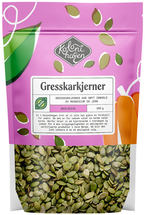 Gresskarkjerner økologisk   300g