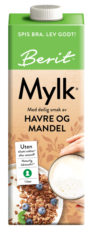 Havre og mandelmylk 1l