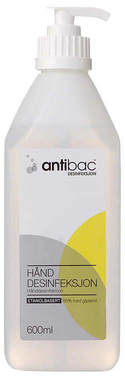 Antibac hånddesinfeksjon pumpeflaske 85%   600ml