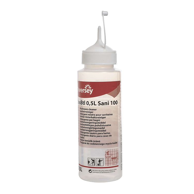 Doseringsflaske 0,5l sani 100    6stk