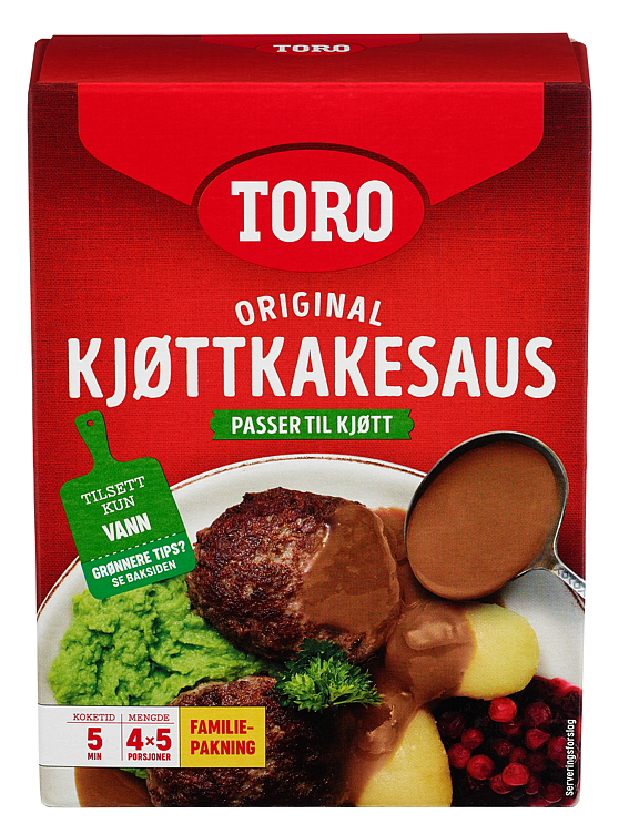 Kjøttkakesaus familiepk   4x45g