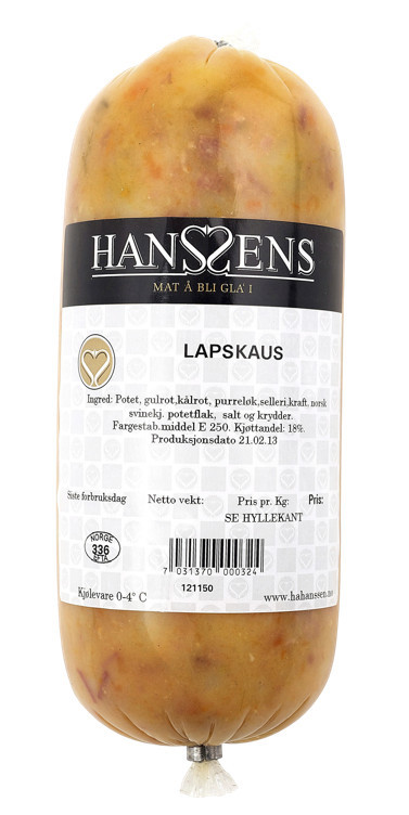 Lapskaus kokt, snabb 500g