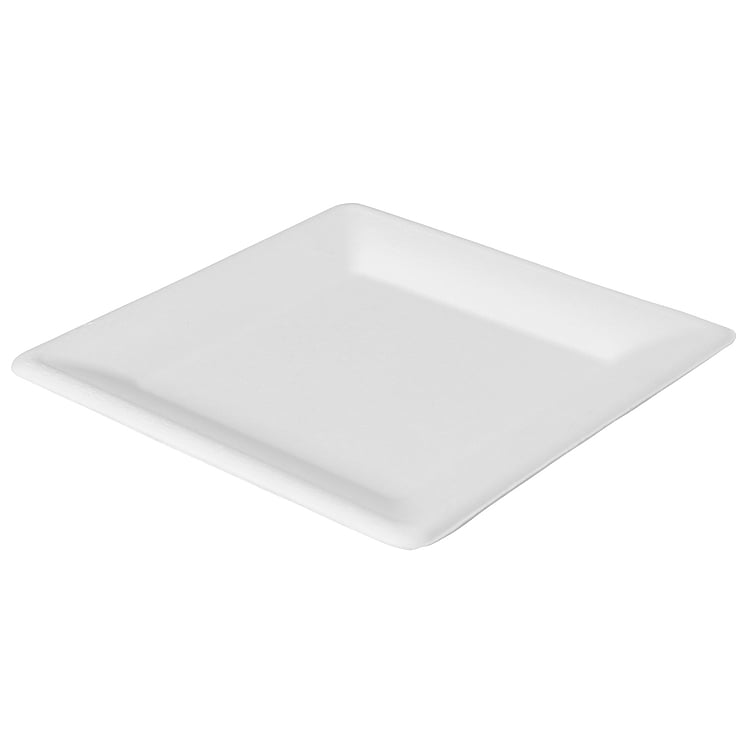Tall.papp flat 4-kant 26cm fiber hvit   50stk