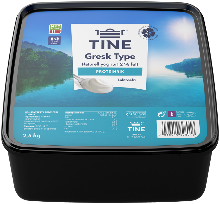 Gresk type yoghurt naturell   2,5kg