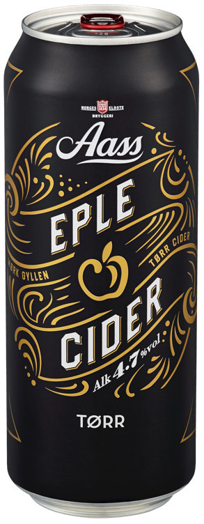 Aass eplecider tørr bx   4,7%   24x50cl