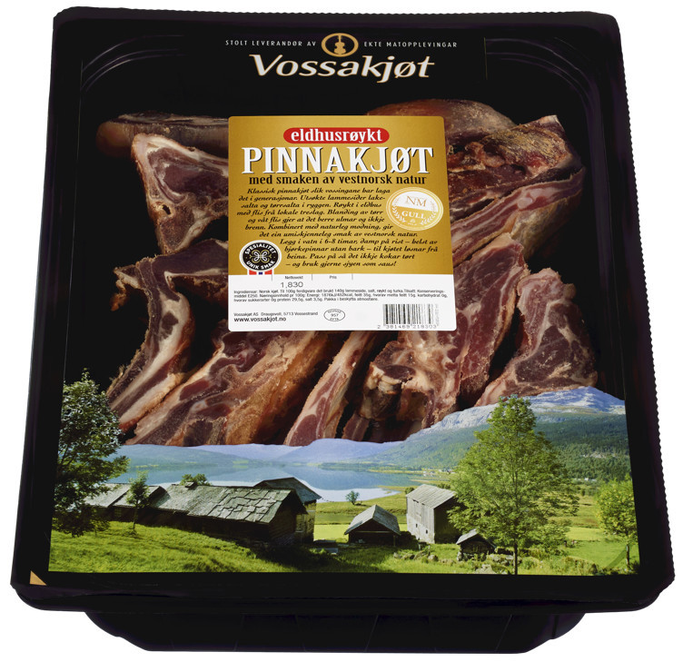 Pinnakjøt eldhusrøykt kutta   4xca1,8kg   kg