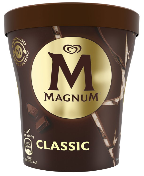 Magnum classic vaniljeis med melkesjokolade (28%) 440ml