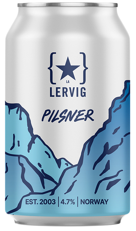 Lervig pilsner bx   4,7%   24x33cl