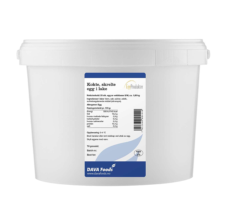 Kokte egg i lake   1,6kg