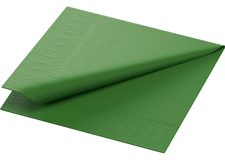 Serviett 3l 24cm leaf green  250stk