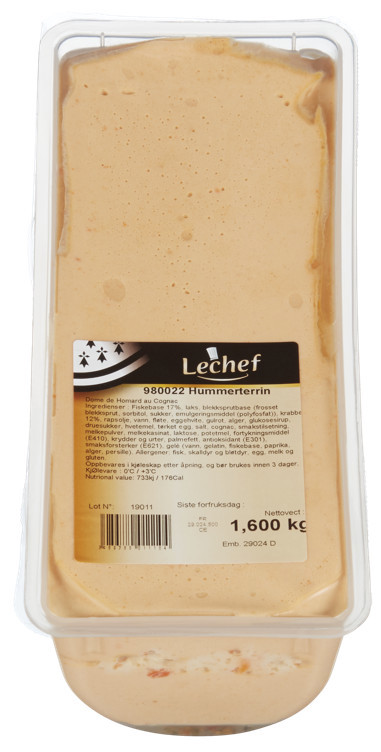 Hummerterrin m/cognac 1,6kg