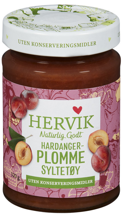 Hardangerplommesyltetøy 320g