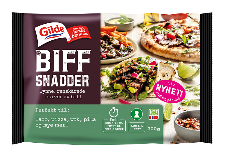 Storfe biffsnadder 300g