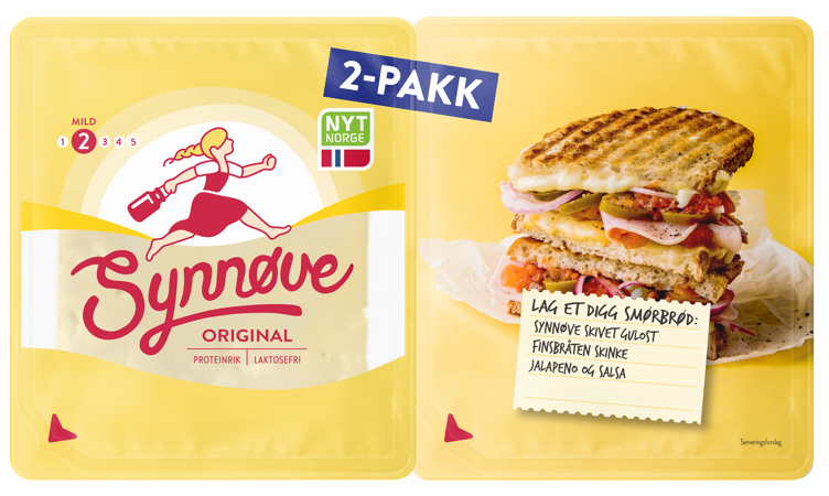 Synnøve gulost skivet   500gr
