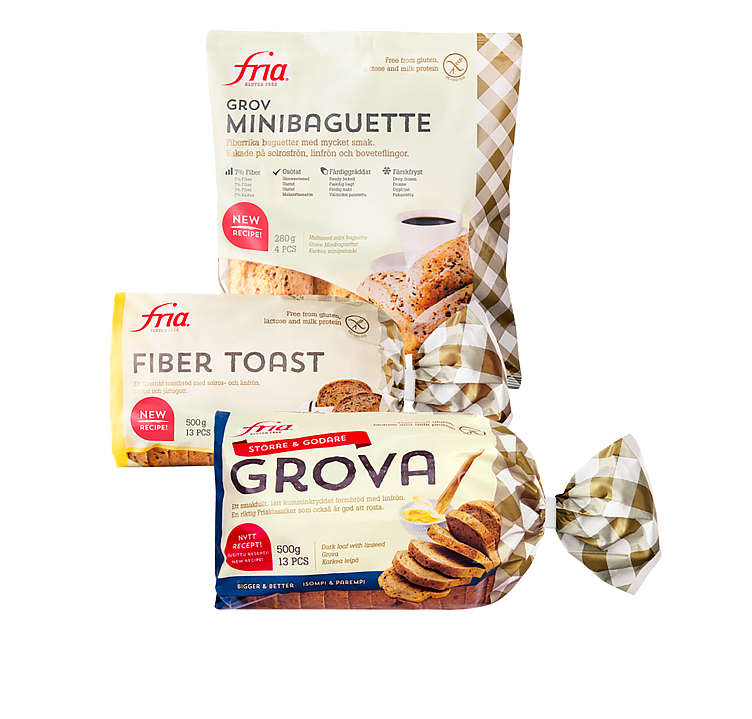Mixeske grovt brød glutenfri 7stk   2,887kg