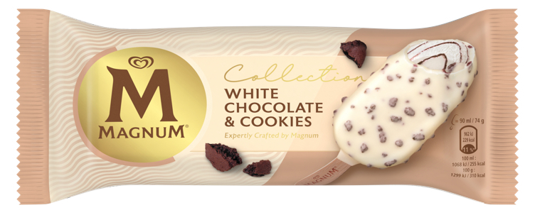 Magnum white chocolate & cookies småis  90ml