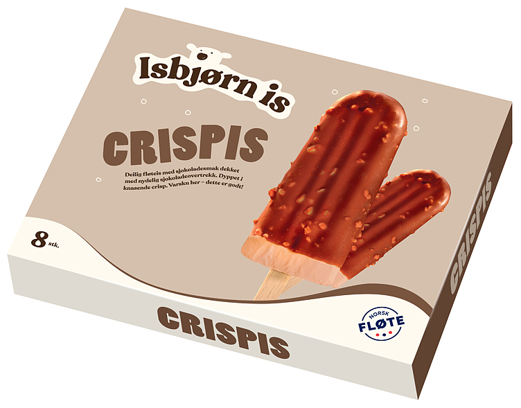 Crispis sjokolade 8pk  8x72ml