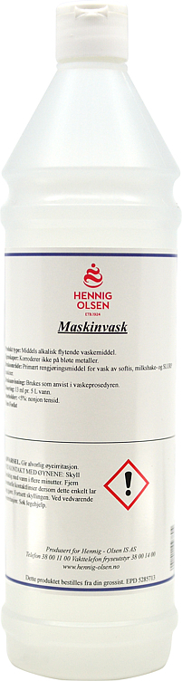 Softismaskinvask vaskemiddel til milkshake/softismaskiner 1l