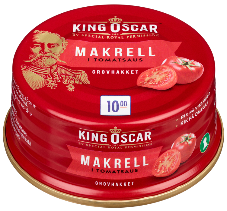 Grovrevet makrell   90g