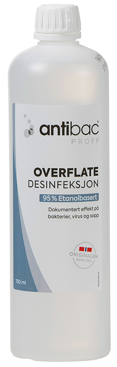 Antibac utstyrsdesinfeksjon 95%  750ml