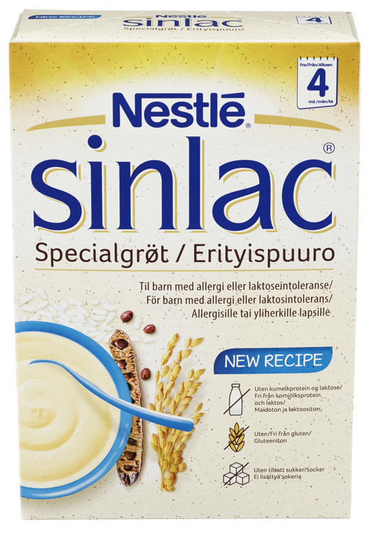 Sinlac spesialgrøt 4m 500g