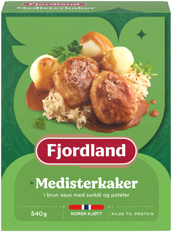 Medisterkaker med surkål og poteter  540g