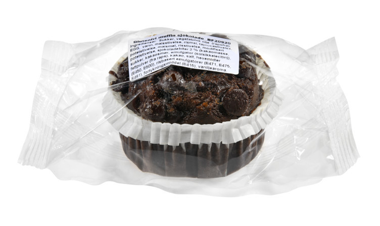 Muffin sjokolade 1pk glutenfri  24x70g