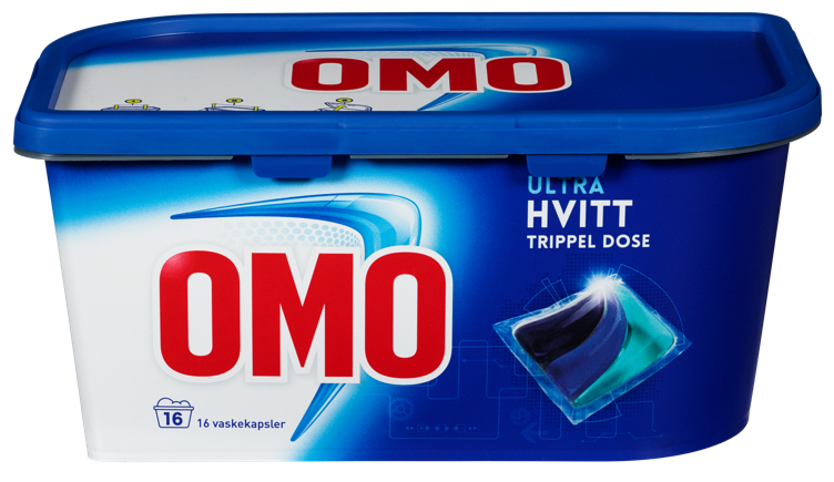 Omo ultra hvitt trippel dose  16stk